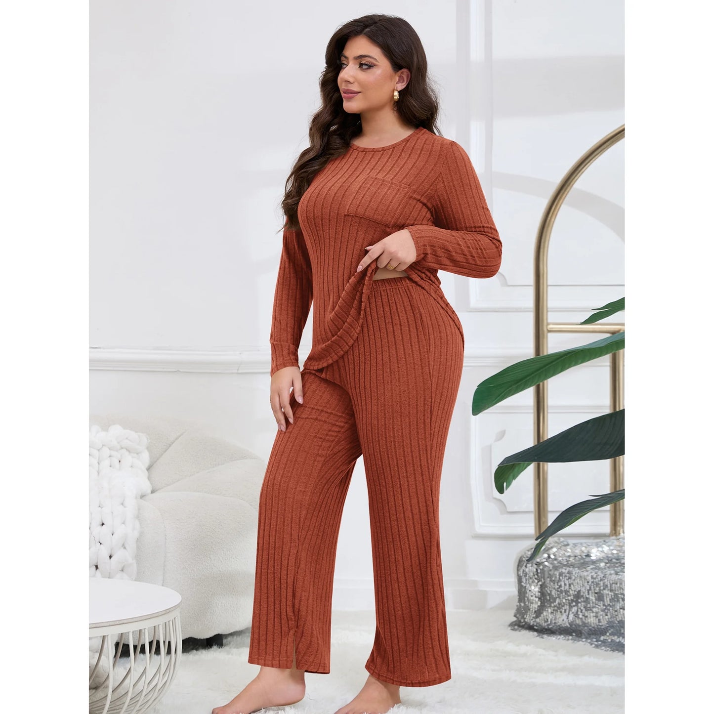 ValueVibe Sweater Pajama Set for Women 1513
