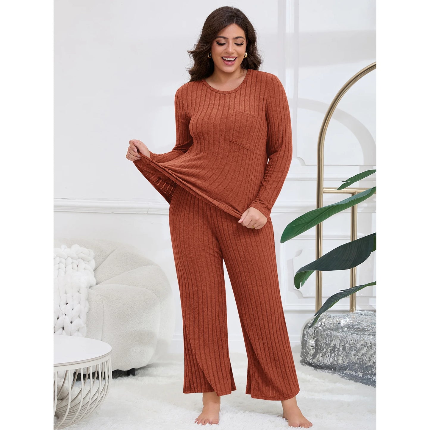 ValueVibe Sweater Pajama Set for Women 1513