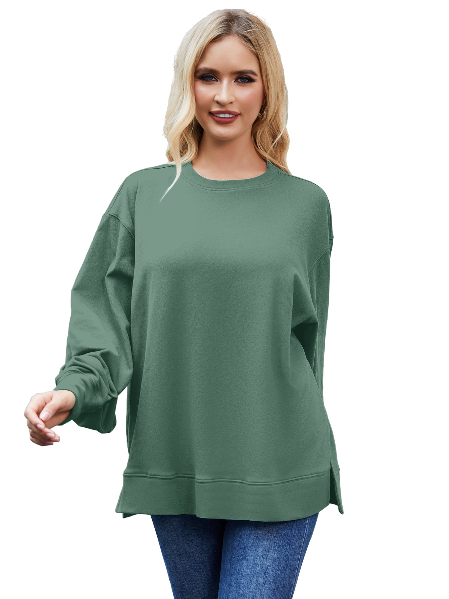 JYLFC  Women Plus Size  Long Sleeve Sweatshirts 1459