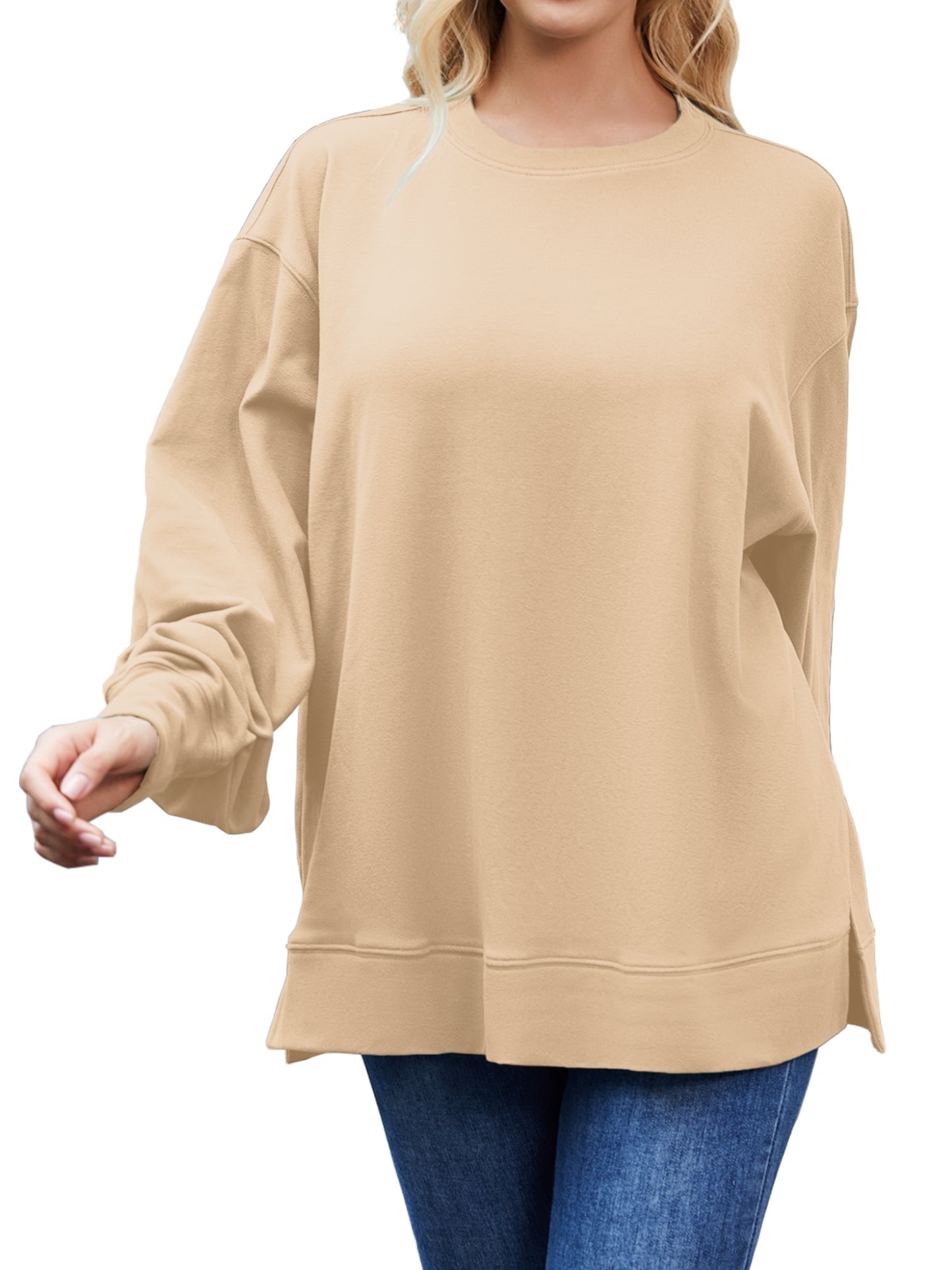 JYLFC  Women Plus Size  Long Sleeve Sweatshirts 1459