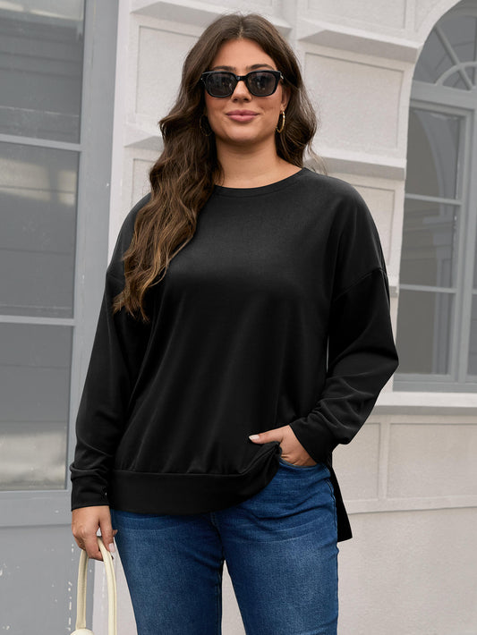 FlorCurve Women Side Slit Sweatshirt 184