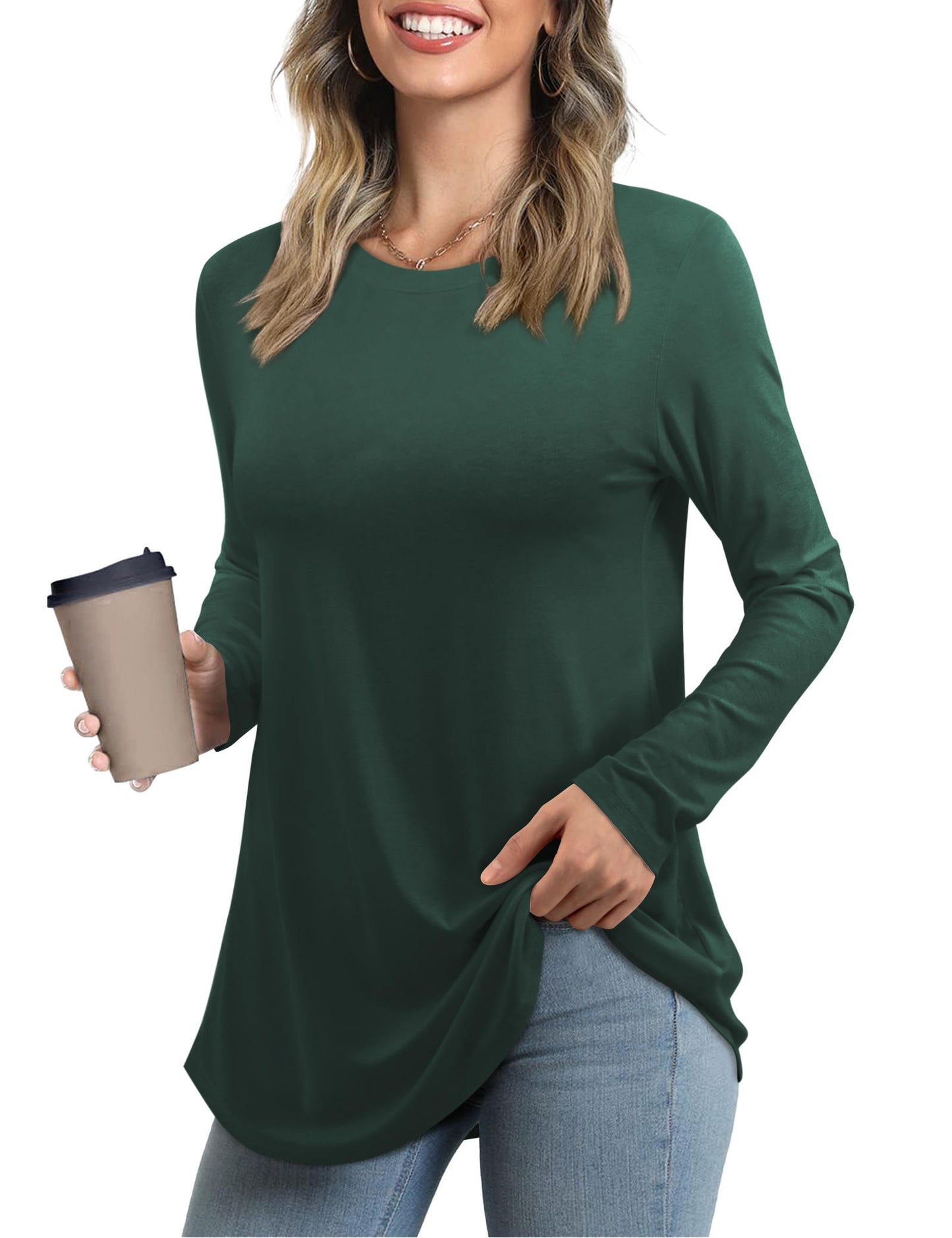 JYLFC Womens Shirts Raglan Round Neck Tops 726