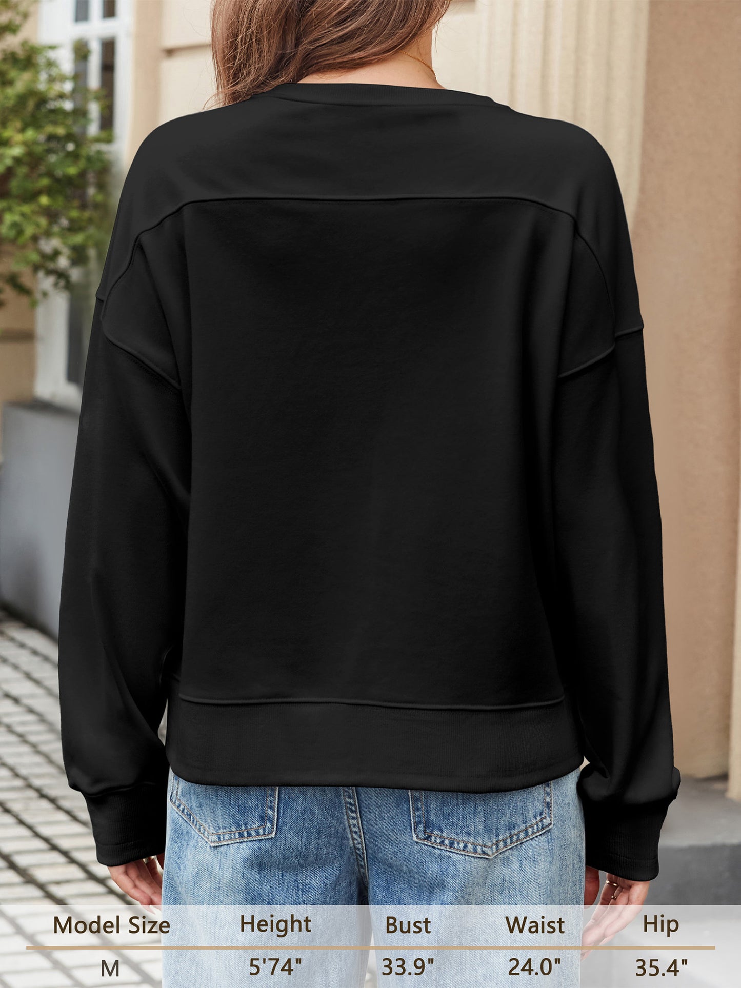 JYLFC Womens Casual Color Block Knitted Long Sleeve Sweatshirts 1420