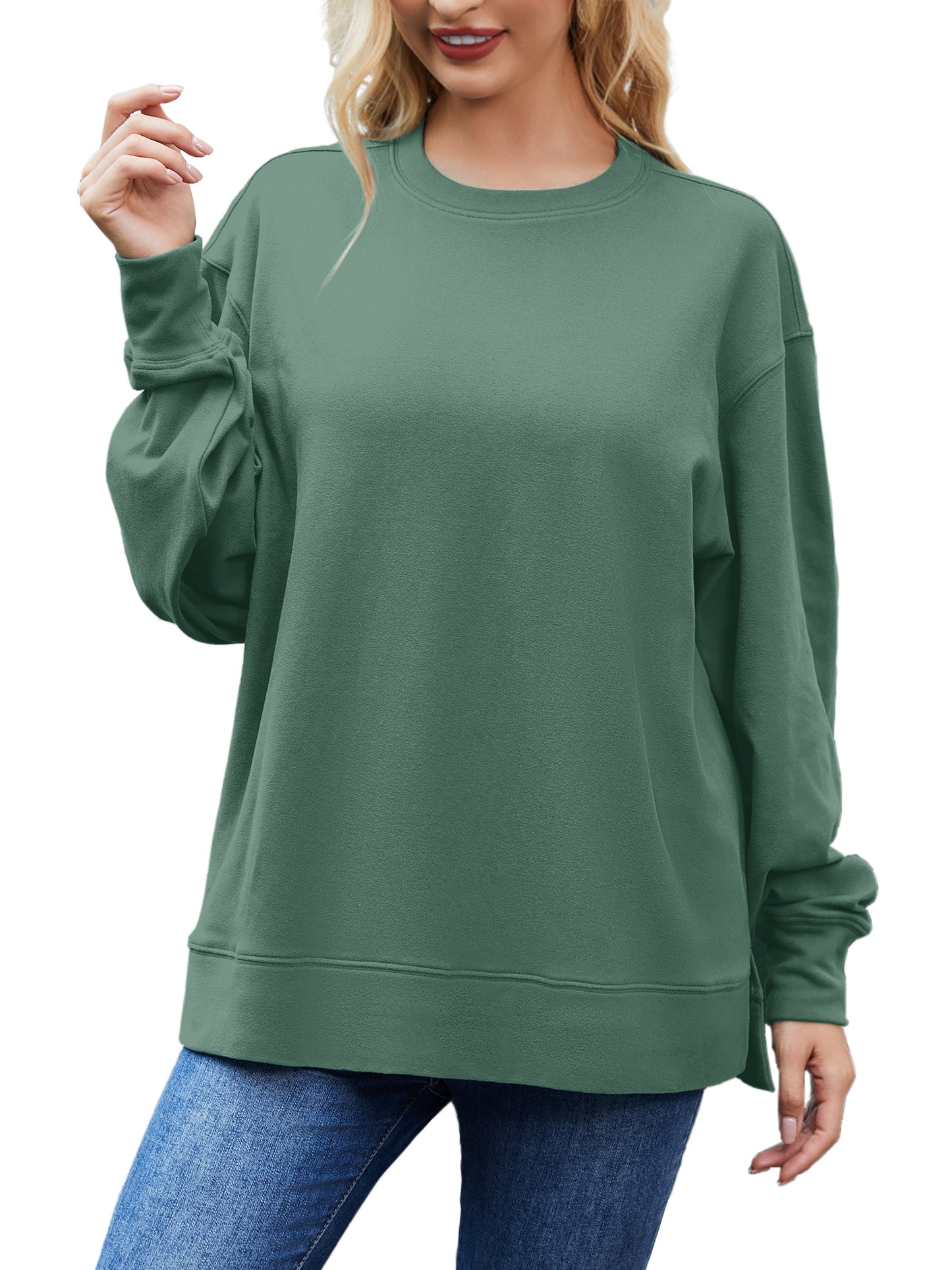 JYLFC  Women Plus Size  Long Sleeve Sweatshirts 1459