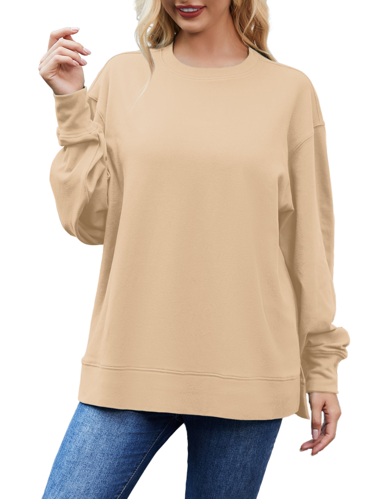 JYLFC  Women Plus Size  Long Sleeve Sweatshirts 1459