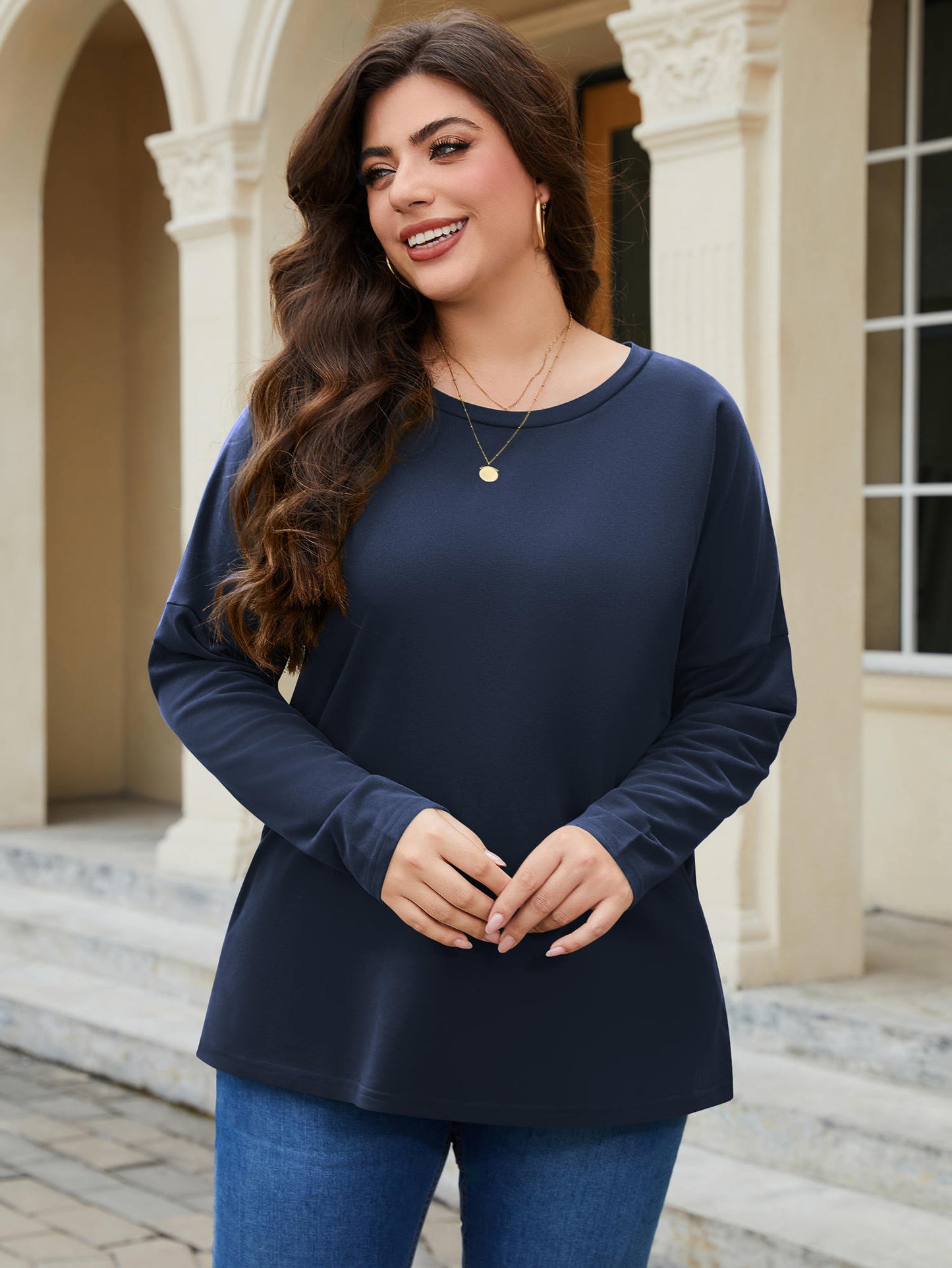 FlorCurve Long Sleeve Sweatshirts with Pockets 0170
