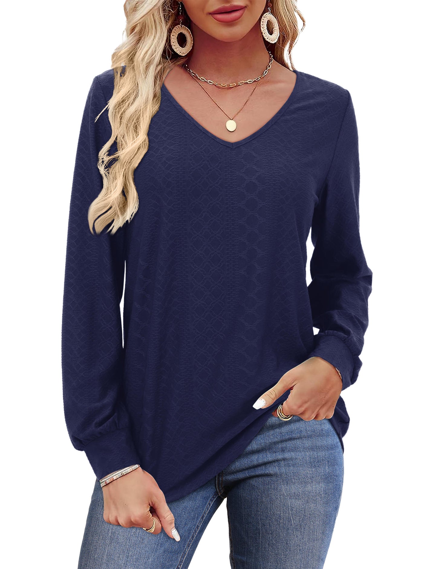 JYLFC Womens Shirts Textured Shirt 689